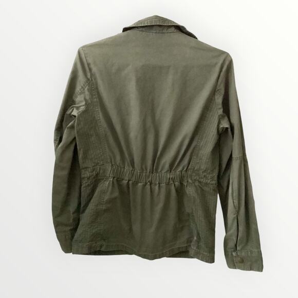 Love Tree Women’s Jacket Army Hunter Green, pockets, cinch waist, Size Small - Picture 4 of 4